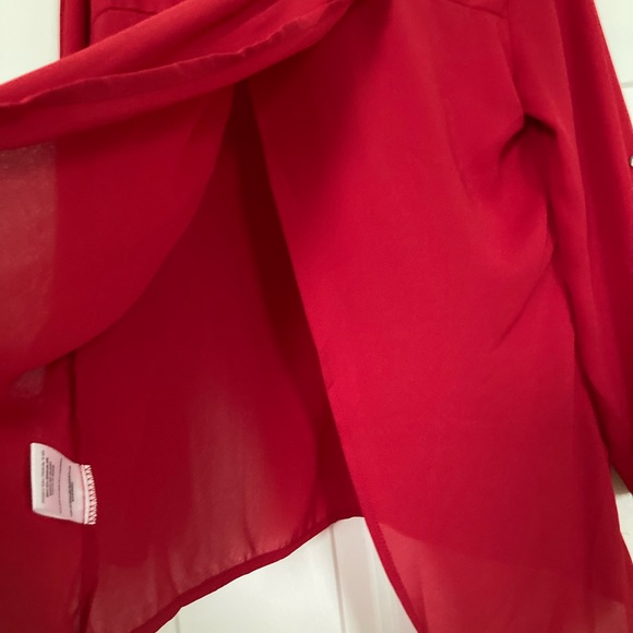 Heartsoul Open Back Red Top/Blouse - Picture 6 of 7